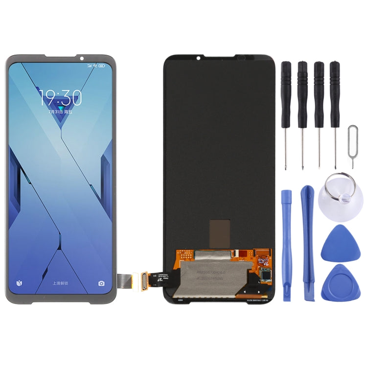 Original AMOLED Material LCD Screen and Digitizer Full Assembly for Xiaomi Black Shark 3S - free shipping - PMC TechLife - Order now!