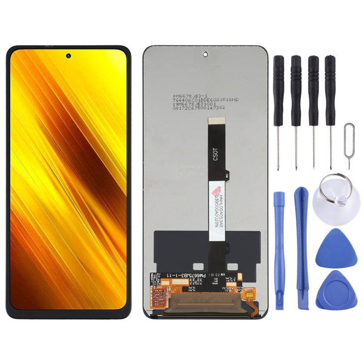 LCD Screen and Digitizer Full Assembly for Xiaomi Poco X3/Redmi Note 9 Pro 5G/Mi 10T Lite 5G M2010J19SC M2010J19CG M2007J17G - free shipping - PMC TechLife - Order now!