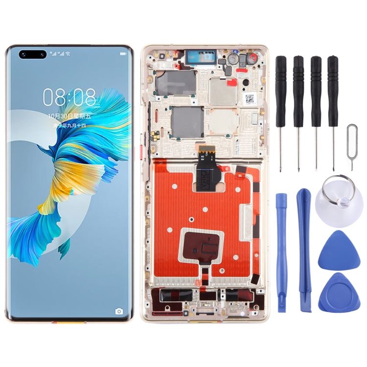 Original LCD Screen and Digitizer Full Assembly with Frame for Huawei Mate 40 Pro (Gold) - free shipping - PMC TechLife - Order now!