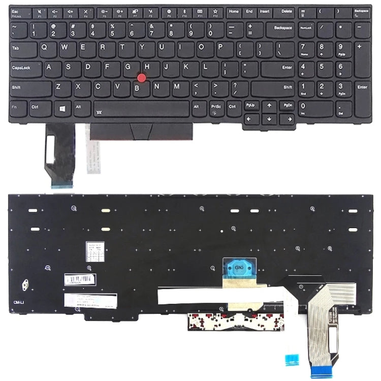 US Version Keyboard for Lenovo Thinkpad E580 E585 E590 E595 T590 P53S L580 L590 P52 P72 P53 P73 (Black) - Replacement Keyboards by PMC TechLife | Online Shopping South Africa | PMC TechLife