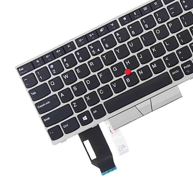 US Version Keyboard for Lenovo Thinkpad E580 E585 E590 E595 T590 P53S L580 L590 P52 P72 P53 P73 (Silver) - Replacement Keyboards by PMC TechLife | Online Shopping South Africa | PMC TechLife