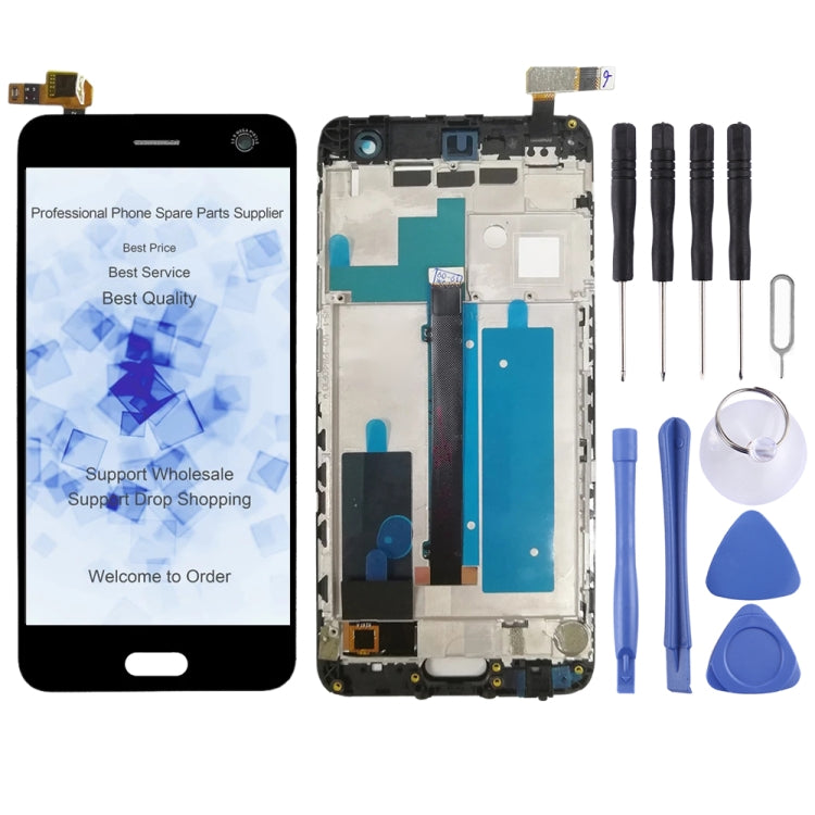 OEM LCD Screen For ZTE Blade V8 BV0800  Digitizer Full Assembly with Frame���Black) - free shipping - PMC TechLife - Order now!