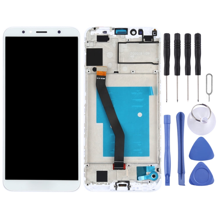 OEM LCD Screen for Huawei Y6 (2018) Digitizer Full Assembly with Frame(White) - free shipping - PMC TechLife - Order now!
