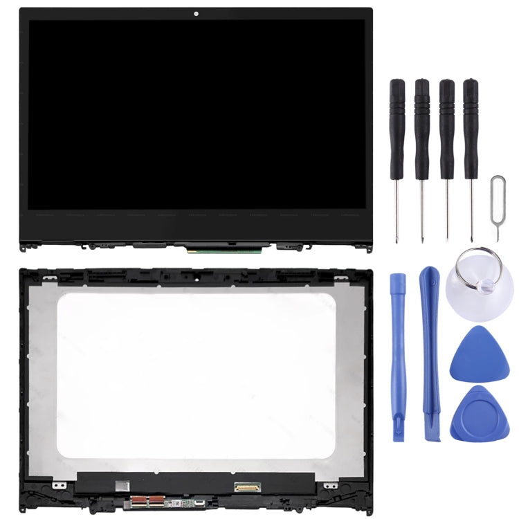 1366 x 768 HD OEM LCD Screen for Lenovo IdeaPad Flex 5-14 5-1470 5-1480 Digitizer Full Assembly with Frame (Black) - free shipping - PMC TechLife - Order now!