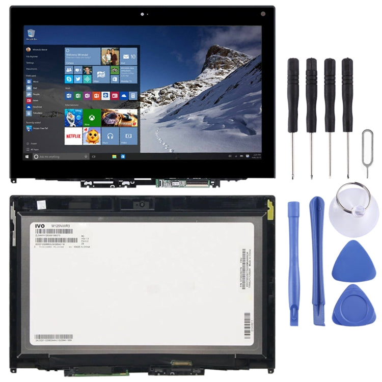 1366 x 768 HD OEM LCD Screen for Lenovo Thinkpad 12.5 inch Yoga 260  Digitizer Full Assembly with Frame (Black) - free shipping - PMC TechLife - Order now!