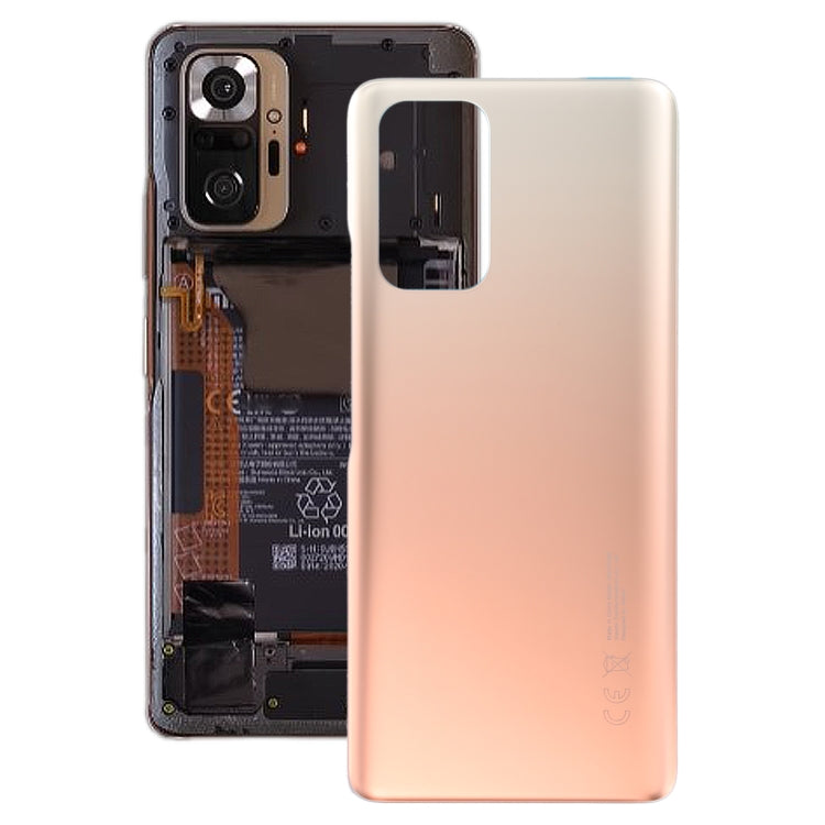 Original Battery Back Cover for Xiaomi Redmi Note 10 Pro Max / Redmi Note 10 Pro 4G / Redmi Note 10 Pro (India) M2101K6P M2101K6G M2101K6I M2101K7AI M2101K7AG(Gold) - Back Cover by PMC TechLife | Online Shopping South Africa | PMC TechLife | Buy Now Pay Later Mobicred