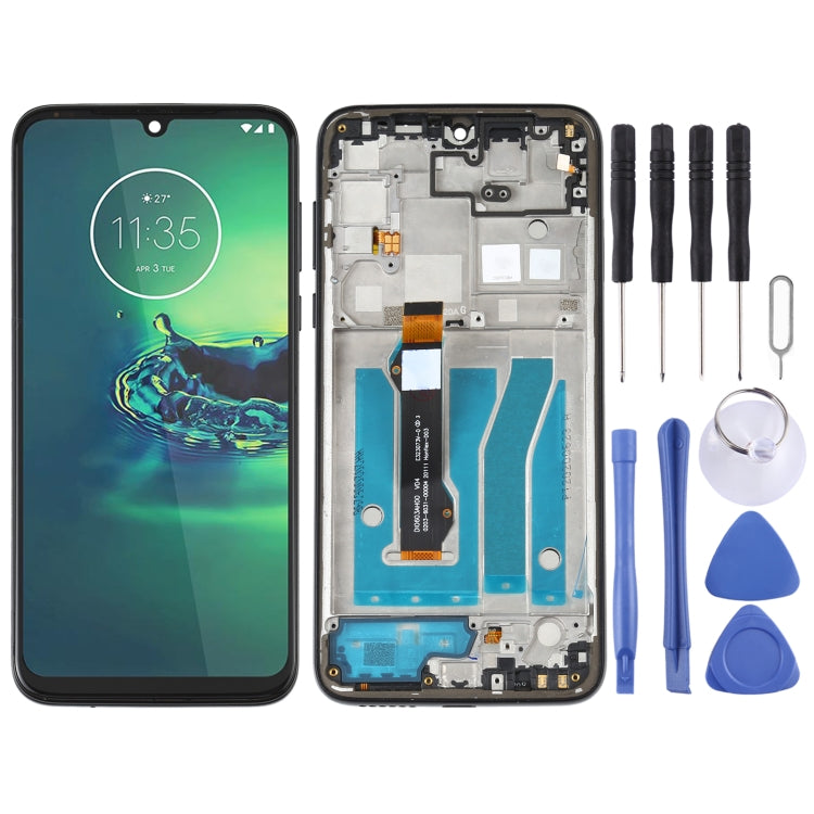 TFT LCD Screen for Motorola Moto G8 Plus XT2019 XT2019-2 Digitizer Full Assembly with Frame (Black) - free shipping - PMC TechLife - Order now!