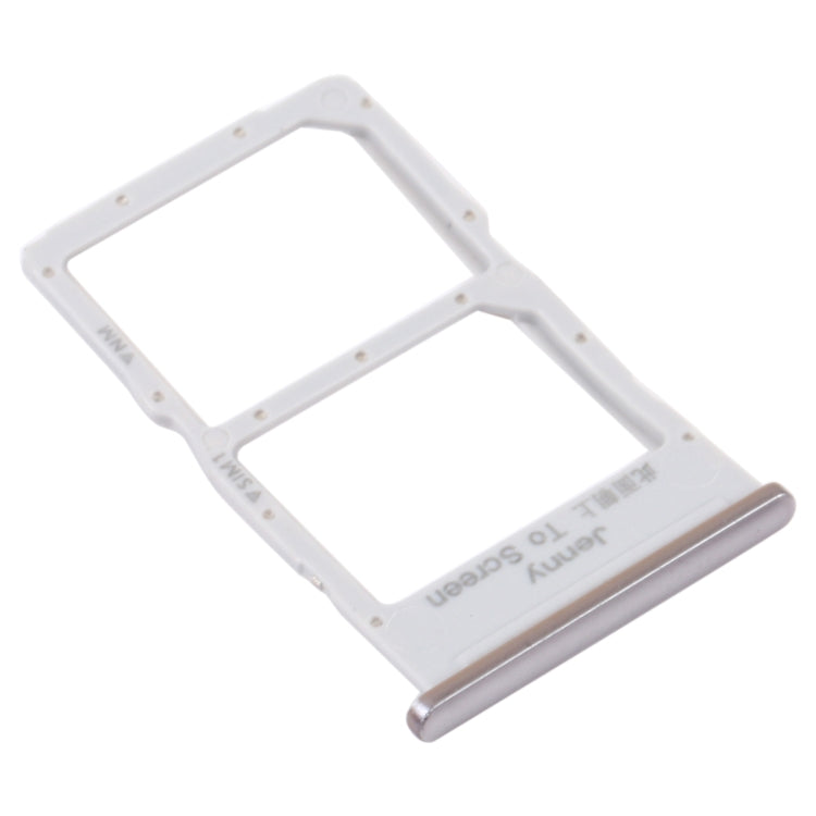 SIM Card Tray + NM Card Tray for Huawei Nova 7i (Silver) - free shipping - PMC TechLife - Order now!