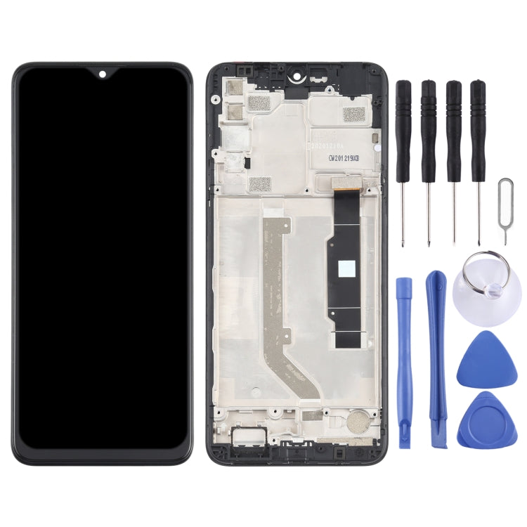 TFT LCD Screen for TCL 20 SE T761H Digitizer Full Assembly with Frame (Black) - free shipping - PMC TechLife - Order now!