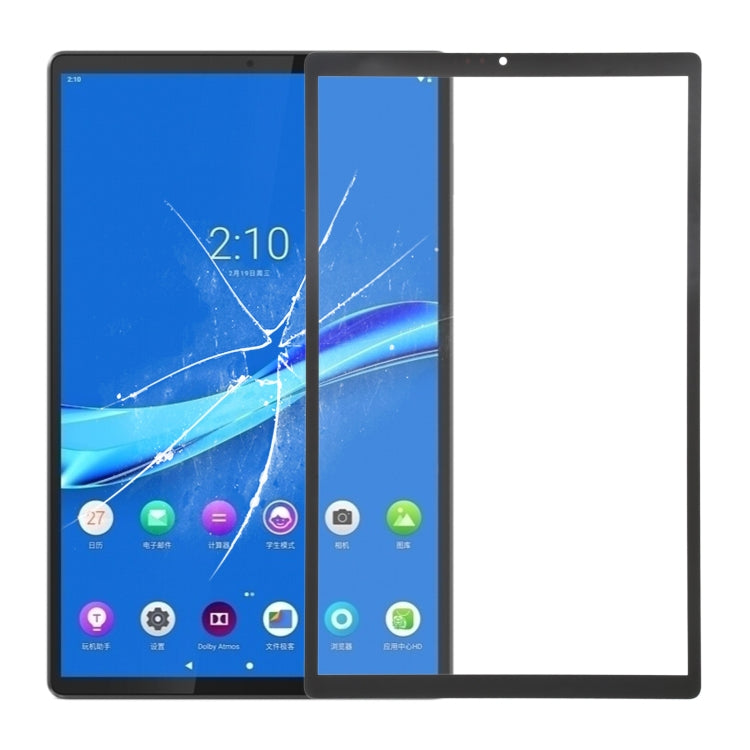 Front Screen Outer Glass Lens for Lenovo Tab M10 Plus / TB-X606F / TB-X606X / TB-X606(Black) - free shipping - PMC TechLife - Order now!