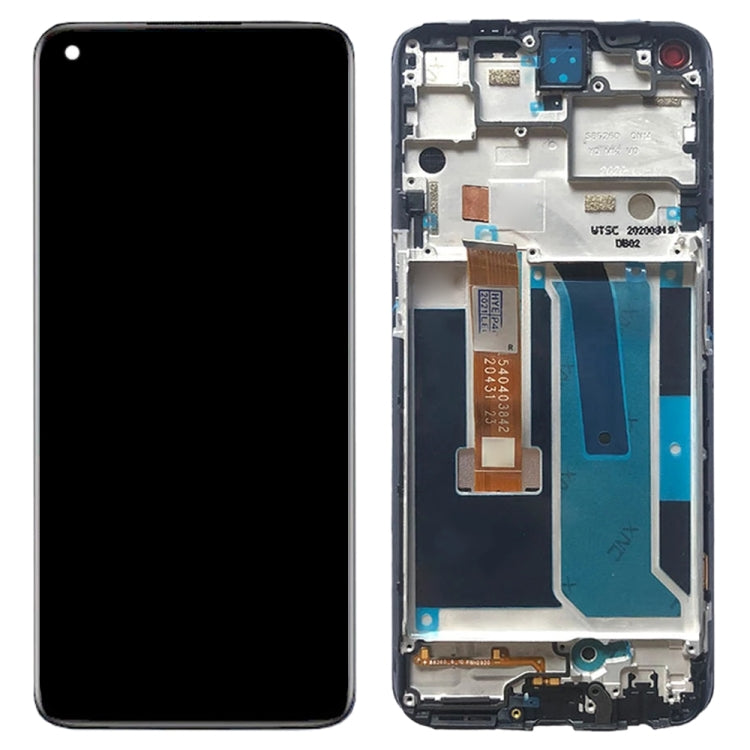 For OnePlus Nord N10 5G BE2029 Digitizer Full Assembly with Frame OEM LCD Screen (Black) - free shipping - PMC TechLife - Order now!