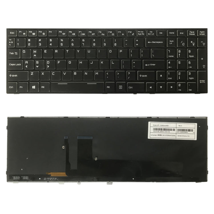 US Version Keyboard With Back Light for Hasee G10 Z8 Z7M Z7-CT5NA7NA7GS KPZGZ GX9 911PLUS CN95S01 - Replacement Keyboards by PMC TechLife | Online Shopping South Africa | PMC TechLife