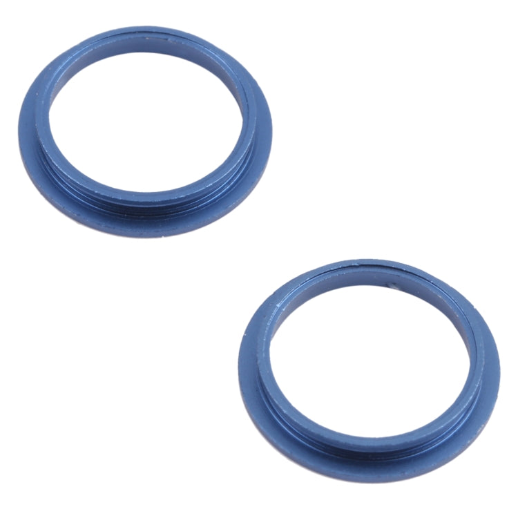 2 PCS Rear Camera Glass Lens Metal Outside Protector Hoop Ring for iPhone 13(Blue) - Camera Series by PMC TechLife | Online Shopping South Africa | PMC TechLife