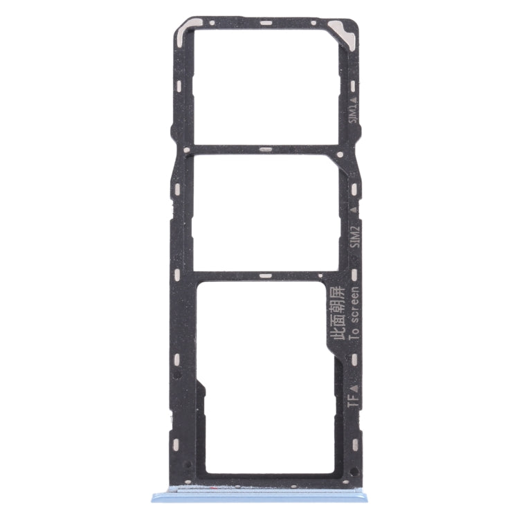 For OPPO Realme C11 (2021) RMX3231 SIM Card Tray + SIM Card Tray + Micro SD Card Tray (Blue) - free shipping - PMC TechLife - Order now!