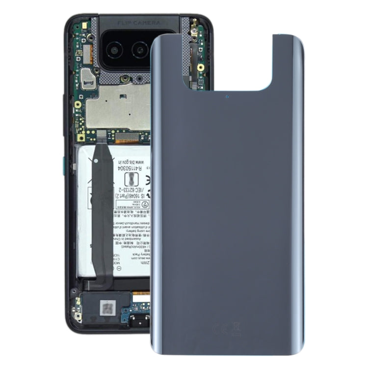 Glass Battery Back Cover with Adhesive for Asus Zenfone 8 Flip ZS672KS(Black) - Back Cover by PMC TechLife | Online Shopping South Africa | PMC TechLife