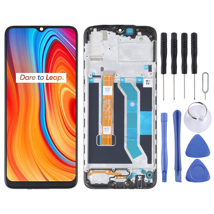 LCD Screen and Digitizer Full Assembly With Frame for OPPO Realme C3 / C3i RMX2027 RMX2020 RMX2021 - free shipping - PMC TechLife - Order now!