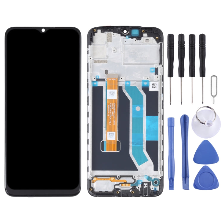 LCD Screen and Digitizer Full Assembly With Frame for OPPO Realme C3 / C3i RMX2027 RMX2020 RMX2021 - free shipping - PMC TechLife - Order now!