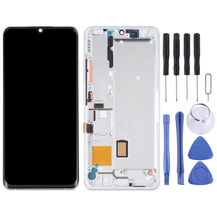 AMOLED LCD Screen for Xiaomi Mi Note 10 Lite M2002F4LG Digitizer Full Assembly with Frame(Silver) - free shipping - PMC TechLife - Order now!