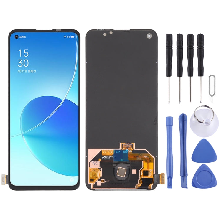 Original LCD Screen and Digitizer Full Assembly for OPPO Reno6 5G PEQM00 CPH2251 - free shipping - PMC TechLife - Order now!