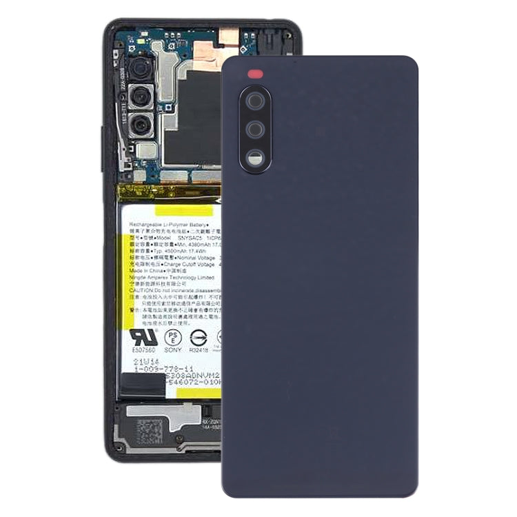 Battery Back Cover for Sony Xperia 10 III(Black) - Back Cover by PMC TechLife | Online Shopping South Africa | PMC TechLife