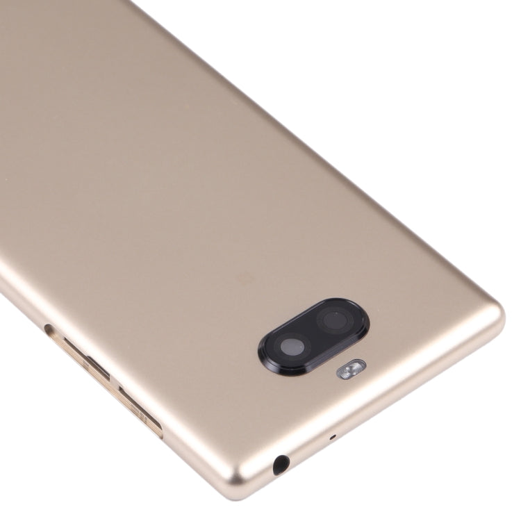 Battery Back Cover for Sony Xperia 10 Plus(Gold) - Back Cover by PMC TechLife | Online Shopping South Africa | PMC TechLife