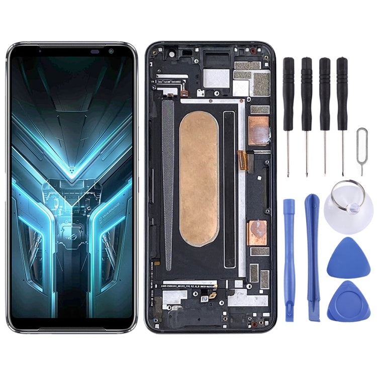 Original OLED LCD Screen for Asus ROG Phone 3 ZS661KS I003DD Digitizer Full Assembly with Frame���Black) - free shipping - PMC TechLife - Order now!