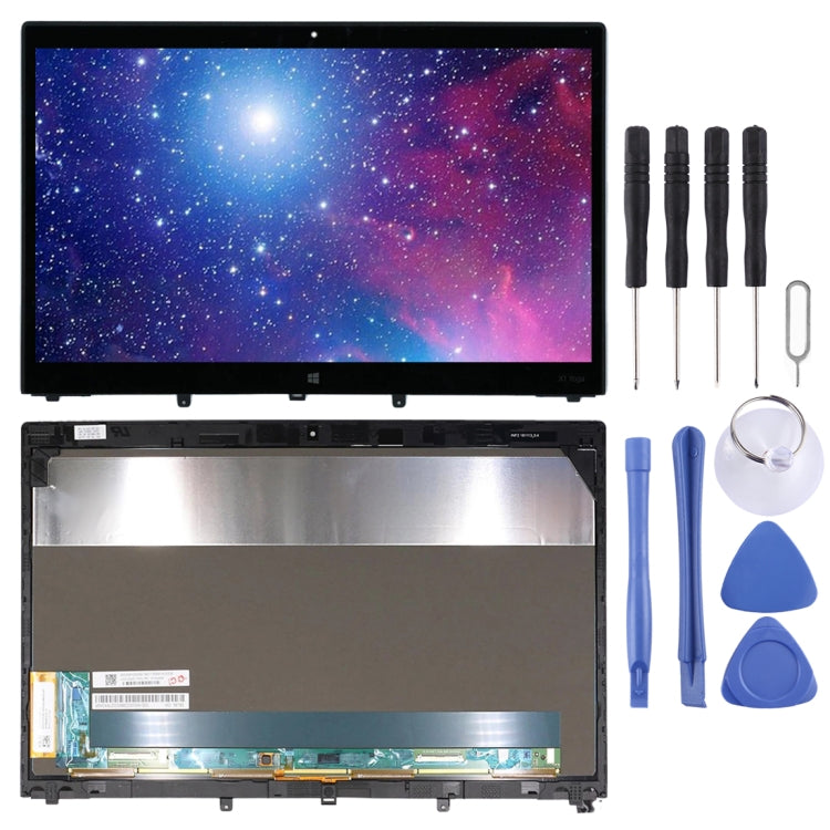 Original LCD Screen for Lenovo ThinkPad X1 Yoga 1st Gen 2nd Gen Digitizer Full Assembly with Frame (Black) - free shipping - PMC TechLife - Order now!