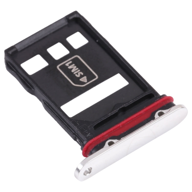 SIM Card Tray + NM Card Tray for Huawei Mate 40 Pro+ (Silver) - free shipping - PMC TechLife - Order now!