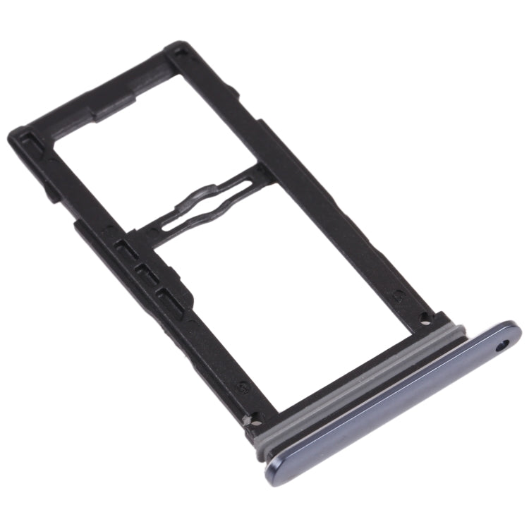 Nano SIM Card Tray + Nano SIM Card Tray / Micro SD Card Tray for LG G8S ThinQ LMG810, LM-G810, LMG810EAW (Black) - For LG by PMC TechLife | Online Shopping South Africa | PMC TechLife