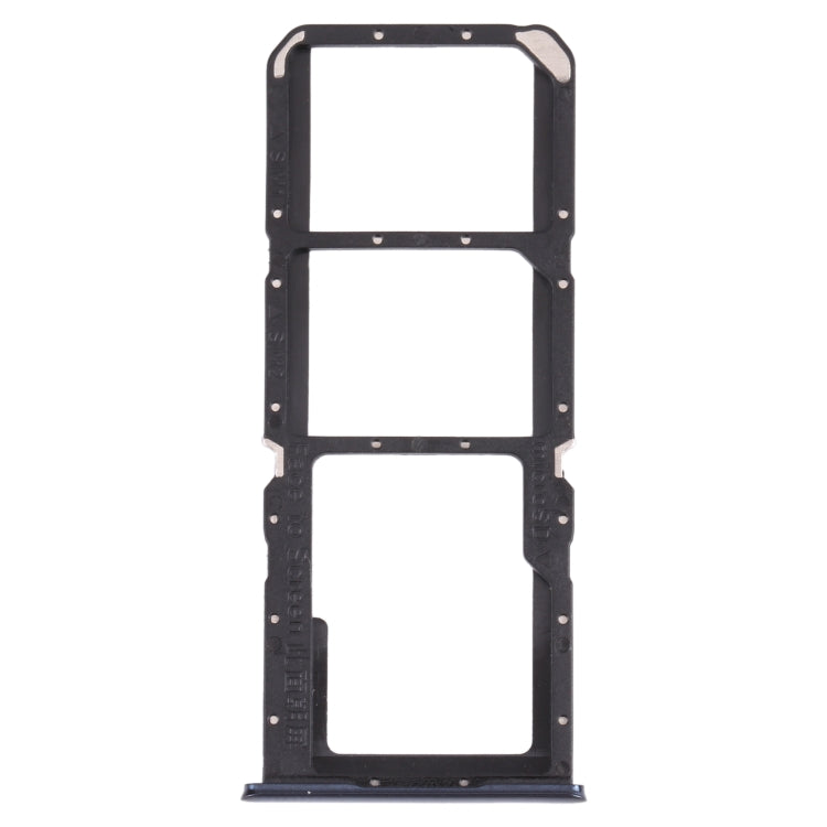For OPPO A74 4G / F19 / F19s CPH2219  SIM Card Tray + SIM Card Tray + Micro SD Card Tray(Black) - Card Tray by PMC TechLife | Online Shopping South Africa | PMC TechLife | Buy Now Pay Later Mobicred