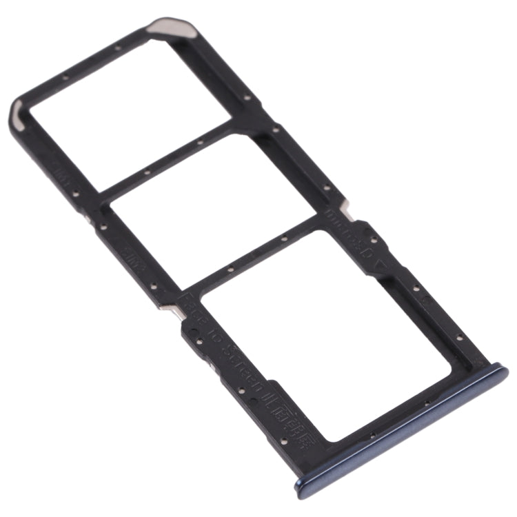 For OPPO A74 4G / F19 / F19s CPH2219  SIM Card Tray + SIM Card Tray + Micro SD Card Tray(Black) - Card Tray by PMC TechLife | Online Shopping South Africa | PMC TechLife | Buy Now Pay Later Mobicred