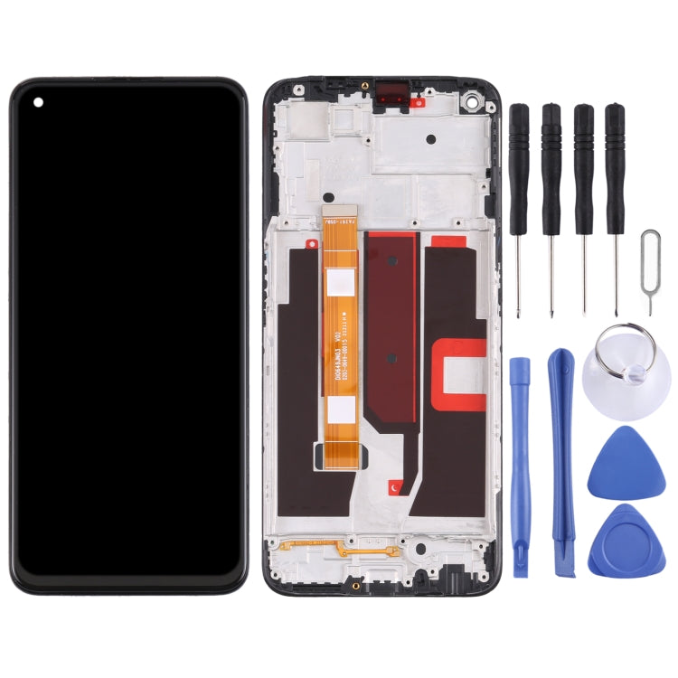Original LCD Screen and Digitizer Full Assembly with Frame for OPPO A74 5G CPH2197 CPH2263 - free shipping - PMC TechLife - Order now!