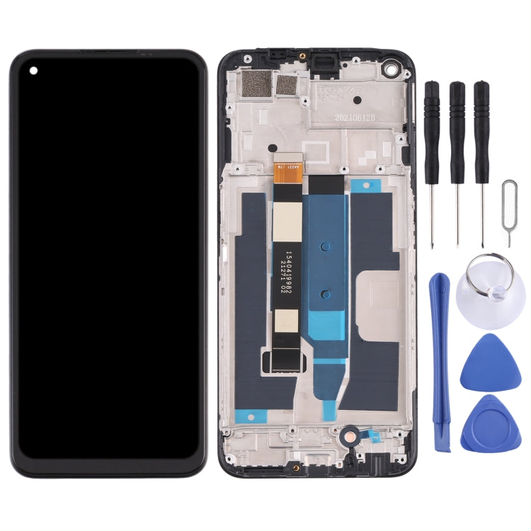 LCD Screen and Digitizer Full Assembly with Frame for OPPO Realme 8 5G(Black) - free shipping - PMC TechLife - Order now!