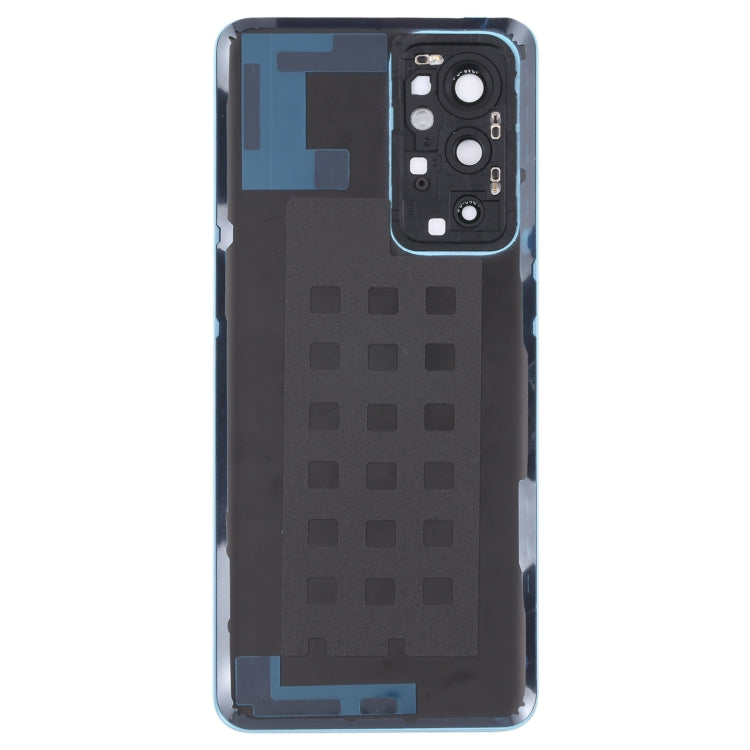 For OnePlus 9RT 5G MT2110 MT2111 Original Glass Battery Back Cover with Camera Lens (Blue) - Back Cover by PMC TechLife | Online Shopping South Africa | PMC TechLife