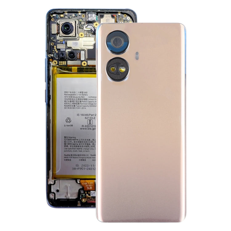 For Realme 10 Pro+ Original Battery Back Cover(Gold) - Back Cover by PMC TechLife | Online Shopping South Africa | PMC TechLife | Buy Now Pay Later Mobicred