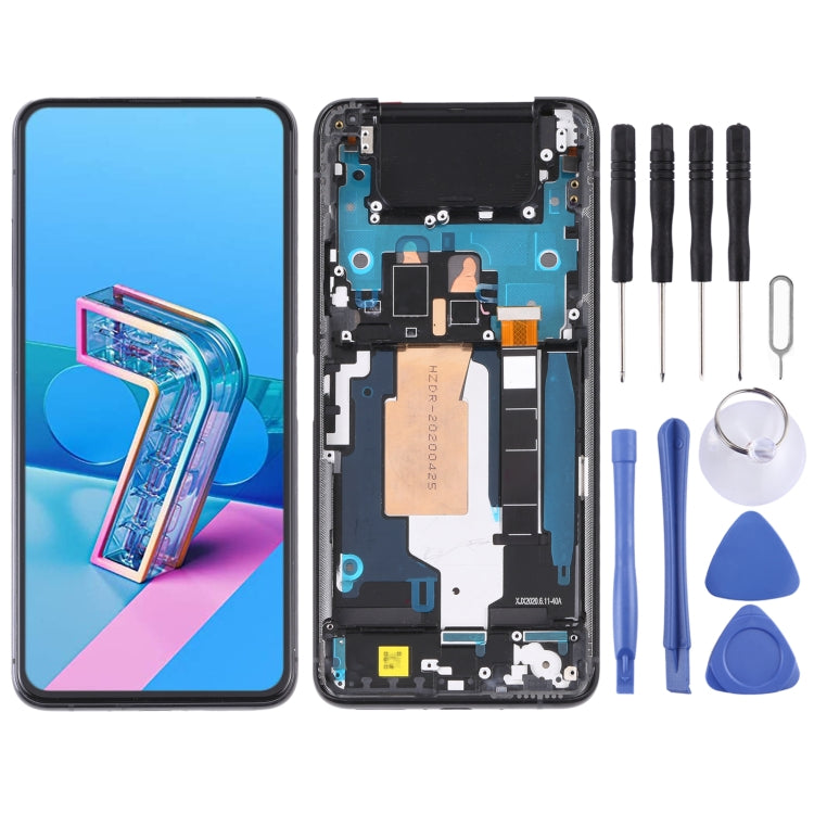 Original 90Hz AMOLED LCD Screen for Asus Zenfone 7 Pro / Zenfone 7 ZS670KS ZS671KS Digitizer Full Assembly with Frame���Black) - free shipping - PMC TechLife - Order now!