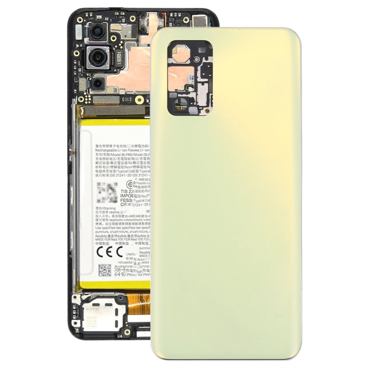 For OPPO Realme Q3 Pro 5G / Realme Q3 Pro Carnival Original Battery Back Cover + Middle Frame (Yellow) - free shipping - PMC TechLife - Order now!