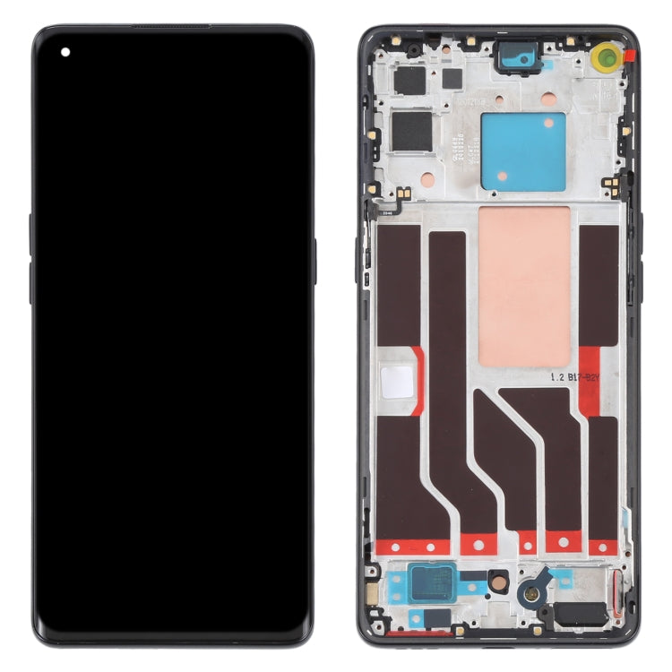 Original LCD Screen For OPPO Reno5 Pro 5G Digitizer Full Assembly with Frame (Black) - free shipping - PMC TechLife - Order now!