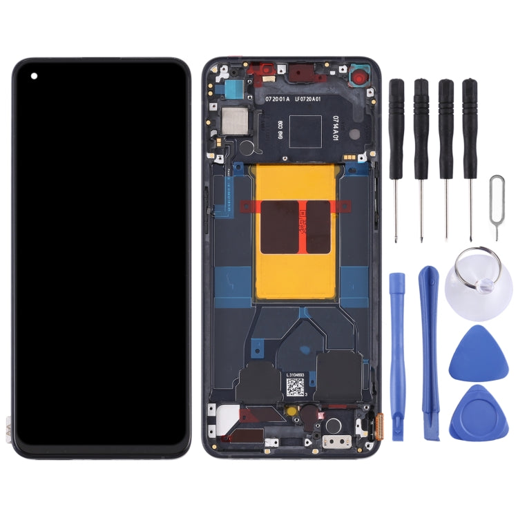 Original LCD Screen For OPPO Reno6 5G PEQM00 CPH2251 Digitizer Full Assembly with Frame (Black) - free shipping - PMC TechLife - Order now!