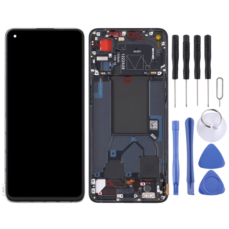 Original LCD Screen For OPPO Reno7 5G China PFJM10 Digitizer Full Assembly with Frame (Black) - free shipping - PMC TechLife - Order now!