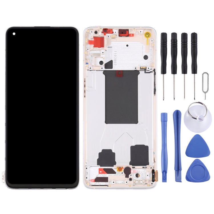 Original LCD Screen For OPPO Reno7 5G China PFJM10 Digitizer Full Assembly with Frame (Gold) - free shipping - PMC TechLife - Order now!