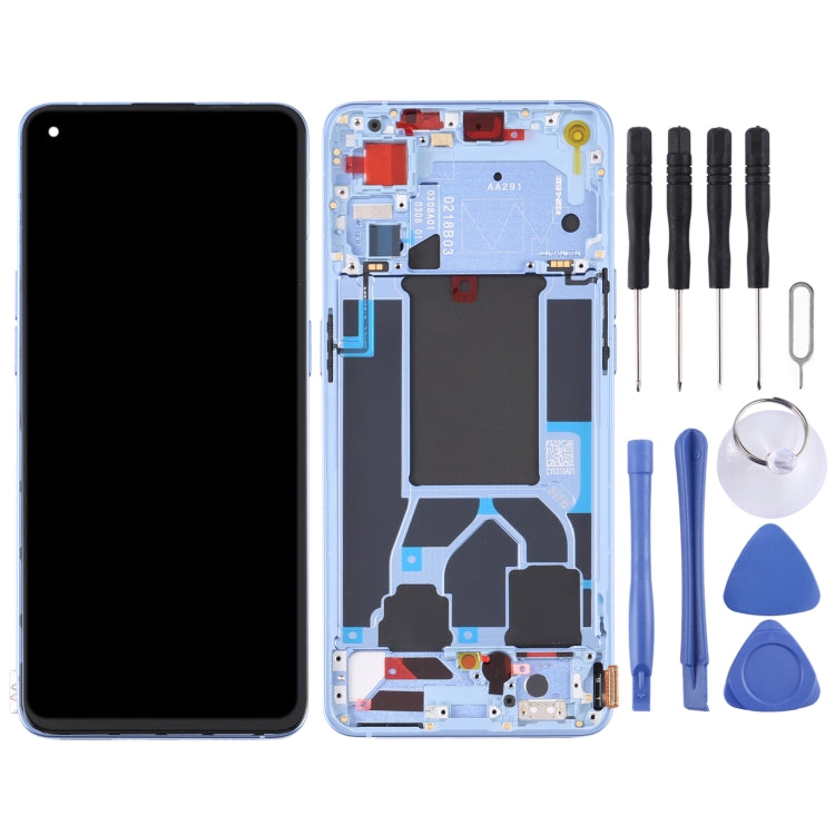 Original LCD Screen For OPPO Reno7 5G China PFJM10 Digitizer Full Assembly with Frame (Blue) - free shipping - PMC TechLife - Order now!