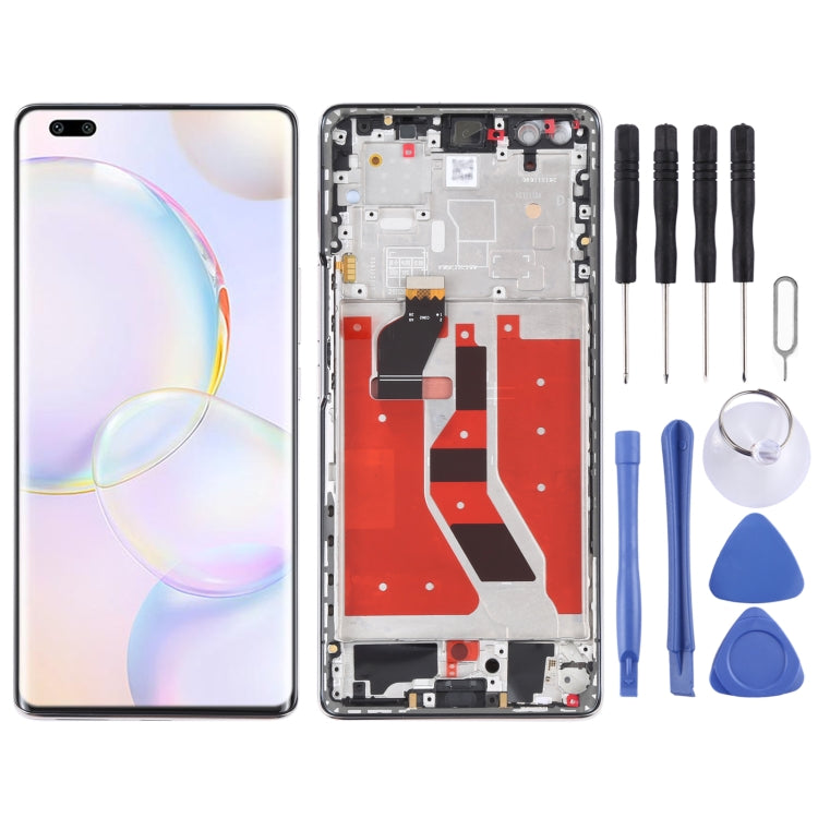 Original OLED LCD Screen for Honor 50 Pro Digitizer Full Assembly with Frame(Silver) - free shipping - PMC TechLife - Order now!