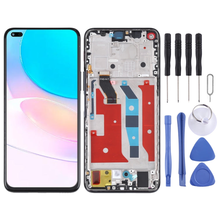 Original LCD Screen for Huawei Nova 8i Digitizer Full Assembly with Frame(Black) - free shipping - PMC TechLife - Order now!