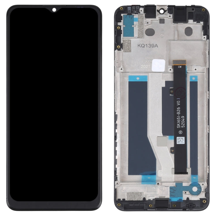 OEM LCD Screen For ZTE Blade A71 A7030 2021 Digitizer Full Assembly with Frame (Black) - free shipping - PMC TechLife - Order now!