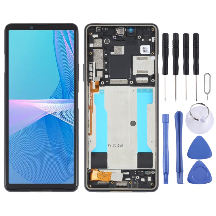 Original LCD Screen For Sony Xperia 10 III SO-52B Digitizer Full Assembly with Frame (Black) - free shipping - PMC TechLife - Order now!