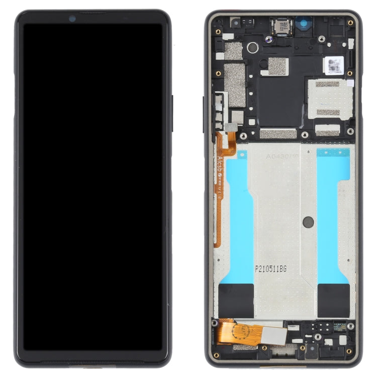 Original LCD Screen For Sony Xperia 10 III SO-52B Digitizer Full Assembly with Frame (Black) - free shipping - PMC TechLife - Order now!
