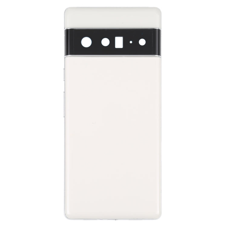 For Google Pixel 6 Pro Battery Back Cover with Middle Frame(White) - Back Cover by PMC TechLife | Online Shopping South Africa | PMC TechLife | Buy Now Pay Later Mobicred