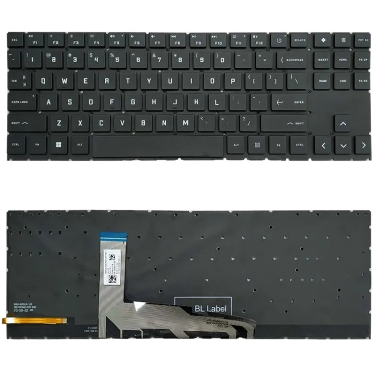 For HP Omen 15-EK 15-EK0019NR 15-EN 15-EN0013DX TPN-Q236 Laptop Keyboard (White) - HP Spare Parts by PMC TechLife | Online Shopping South Africa | PMC TechLife