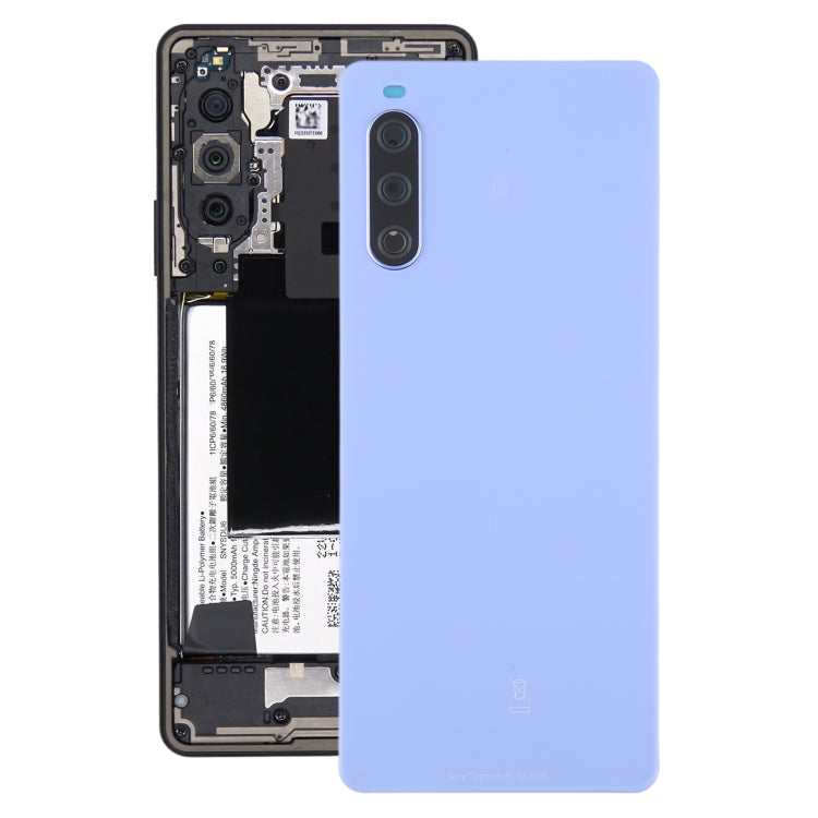 For Sony Xperia 10 IV Original Battery Back Cover(Purple) - Back Cover by PMC TechLife | Online Shopping South Africa | PMC TechLife